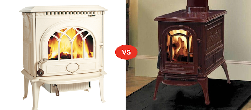 jotul vs vermont castings wood burning stoves